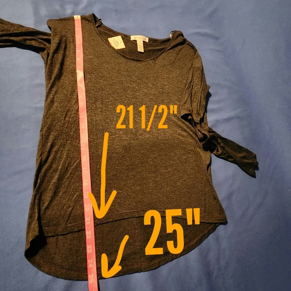 The Ambiance Apparel High Low T-Shirt Features A Chic Round Neckline - Picture 6 of 9